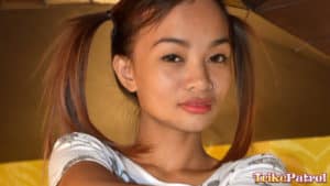 Skinny Filipina Teen Seina on Trike Patrol
