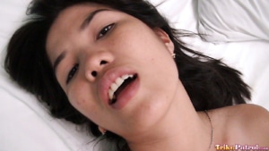 Angel gets fucked balls deep and starts cumming uncontrollably