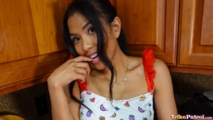 Pretty Asian girl is hungry for hard cock