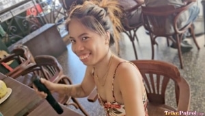 Joyful Filipina at Manila resto and bar