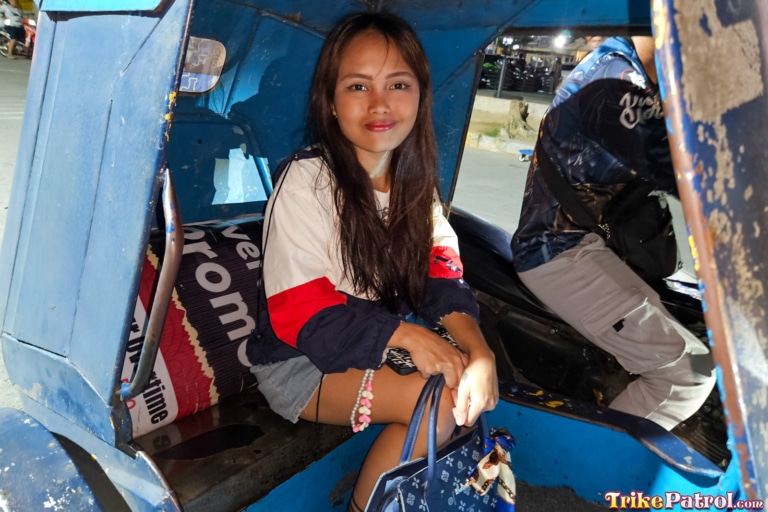 Petite Manila teen looking cute while riding trike