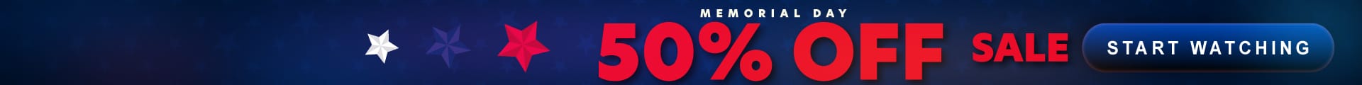 Start watching for half price this Memorial Day